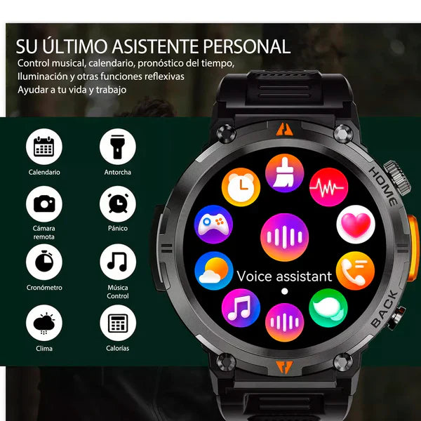 Reloj SmartWatch Militar T68™ [BLINDADO]